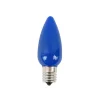 Decorator's Warehouse C9 Wonderful LED SMD Bulb (25 bulbs/bag) - Frosted, Blue > Vintage Christmas Lights|C9 Bulbs