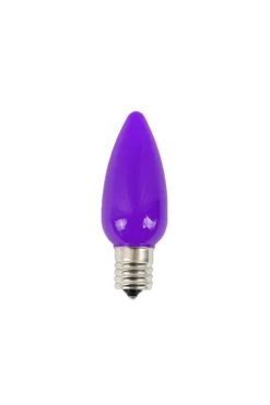 Decorator's Warehouse C9 Wonderful LED SMD Bulb (25 bulbs/bag) - Frosted, Purple > C9 Bulbs|Christmas Decor