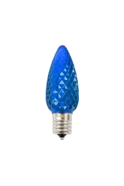 Decorator's Warehouse C9 Wonderful LED SMD Bulb (25 bulbs/bag) - Faceted, Blue > C9 Bulbs|Christmas Decor
