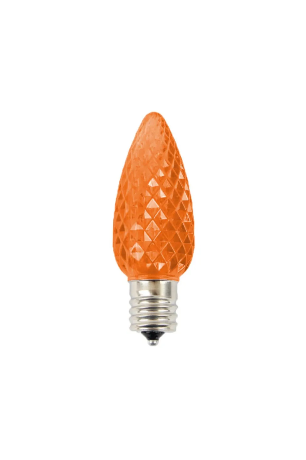 Decorator's Warehouse C9 Wonderful LED SMD Bulb (25 bulbs/bag) - Faceted, Orange > C9 Bulbs|Christmas Decor