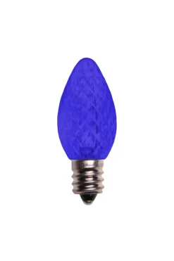 Decorator's Warehouse C7 Wonderful LED SMD Bulbs (25 bulbs/bag) - Faceted, Blue > Outdoor Lighting|C7 Bulbs