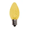 Decorator's Warehouse C7 Wonderful LED SMD Bulbs (25 bulbs/bag) - Faceted, Yellow > Outdoor Lighting|C7 Bulbs
