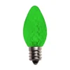 Decorator's Warehouse C7 Wonderful LED SMD Bulbs (25 bulbs/bag) - Faceted, Green > Outdoor Lighting|C7 Bulbs