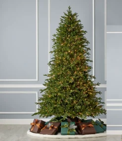 Decorator's Warehouse 7.5' Dandan Pine Tree with 2200 Warm White LED Lights > Green|Christmas Trees