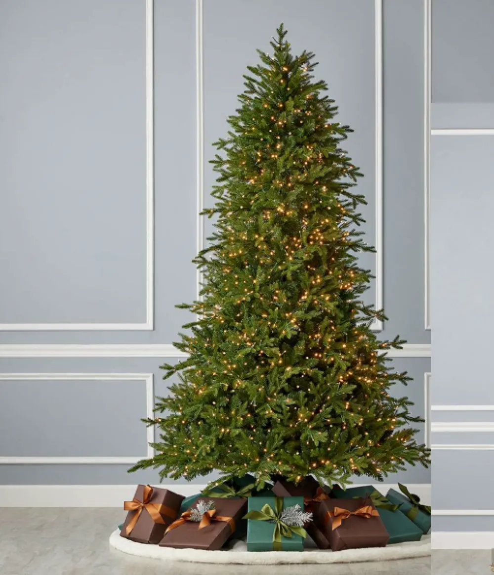 Decorator's Warehouse 7.5' Dandan Pine Tree with 2200 Warm White LED Lights > Green|Christmas Trees