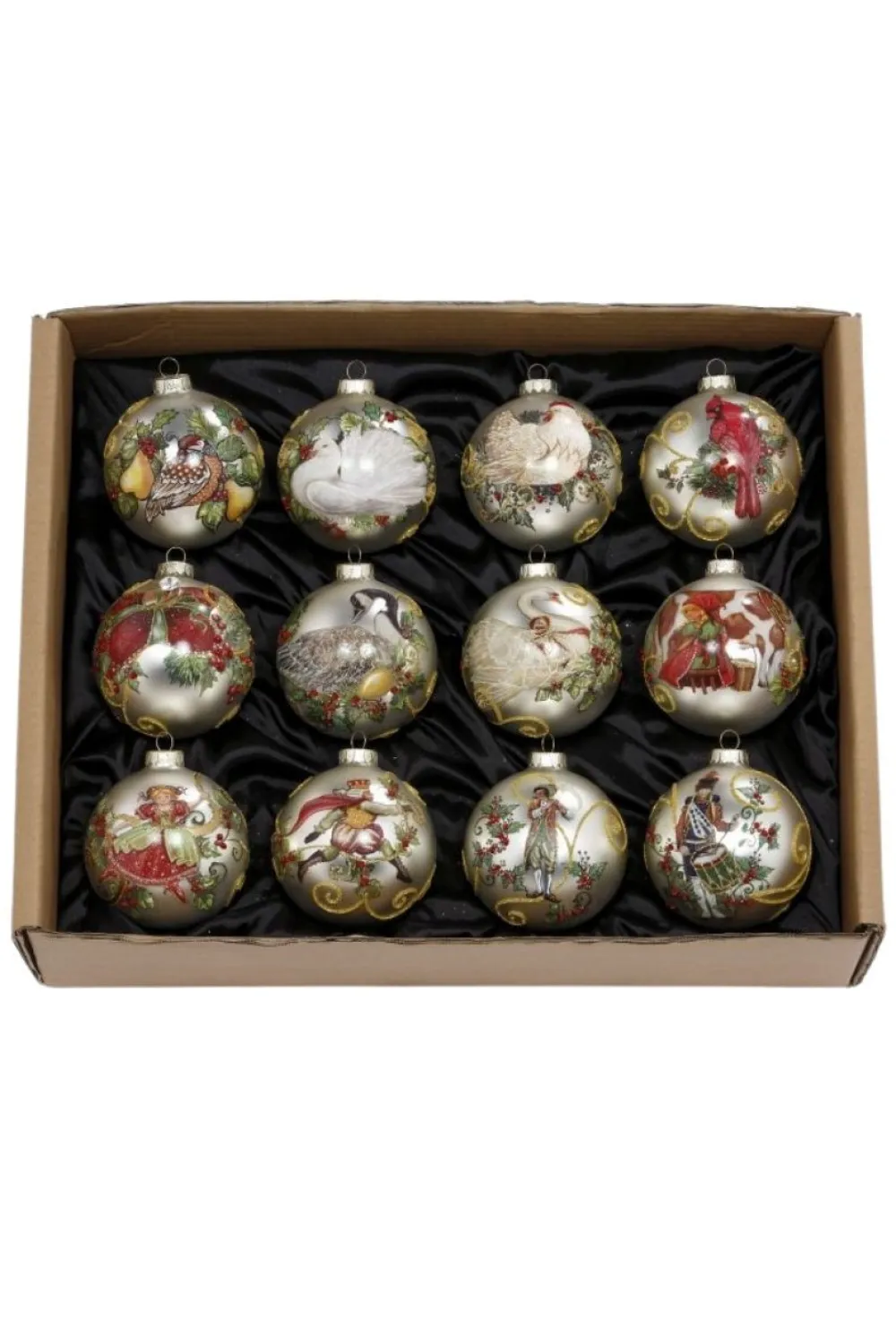 Decorator's Warehouse 4.5" 12 Days of Christmas Ornament, Box of 12 - Mark Roberts > Mark Roberts
