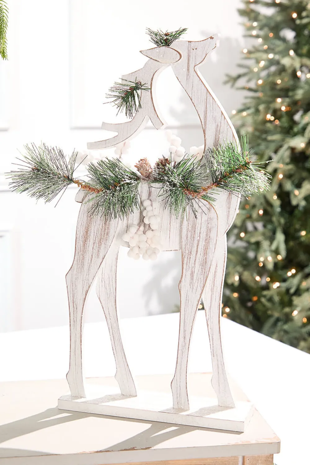 Decorator's Warehouse Deer Wood Figure > Winter Woodland|Christmas Accents