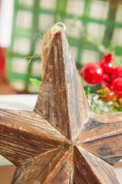 Decorator's Warehouse 8" Dimensional Wooden Christmas Star > Christmas Decor|Patriotic Decor