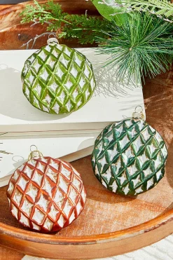 Decorator's Warehouse 4" Disc Glass Ornament > Christmas Ornaments|Winter Woodland