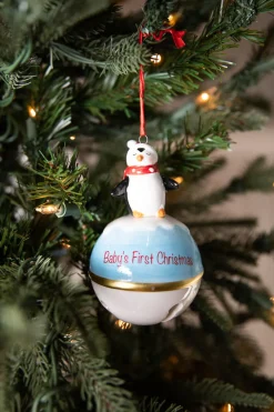 Decorator's Warehouse Dolomite Baby’s First Christmas Bell Ornament > Christmas Sale|Christmas Decor