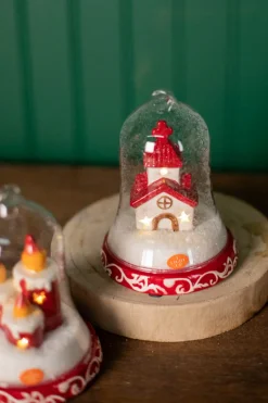 Decorator's Warehouse 6" Dolomite/Glass Candle/Church Ornament > Sale|Christmas Sale
