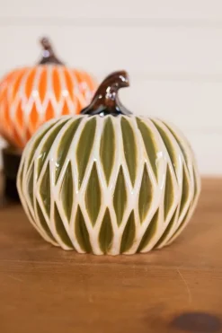 Decorator's Warehouse 6” Dolomite Harvest Pumpkin Decor > Fall Decor|Fall Decor
