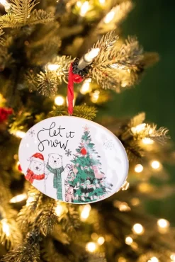 Decorator's Warehouse 4.7” Dolomite Holiday Truck & Polar Bear Ornament > Christmas Ornaments|Christmas Ornaments
