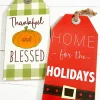 Decorator's Warehouse 15.75” Double Sided Holiday Wall Decor > Fall Decor|Christmas Sale