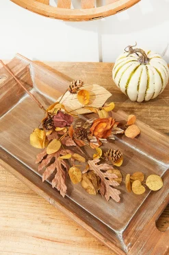 Decorator's Warehouse 18'' Dry Leaf Lantern Fruit Spray > Fall Decor|Fall Decor