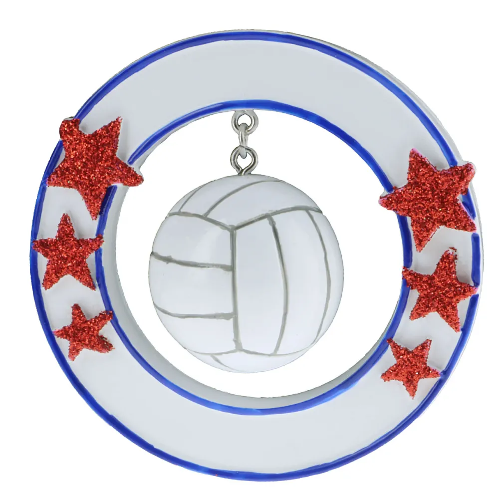 Decorator's Warehouse 3D Volleyball Personalizable Ornament > Personalized|Christmas Decor