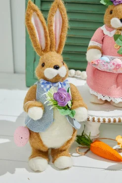 Decorator's Warehouse 14.25" Easter Bunnies With Eggs > Easter Decor|Easter Decor