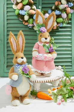 Decorator's Warehouse 14.25" Easter Bunnies With Eggs > Easter Decor|Easter Decor