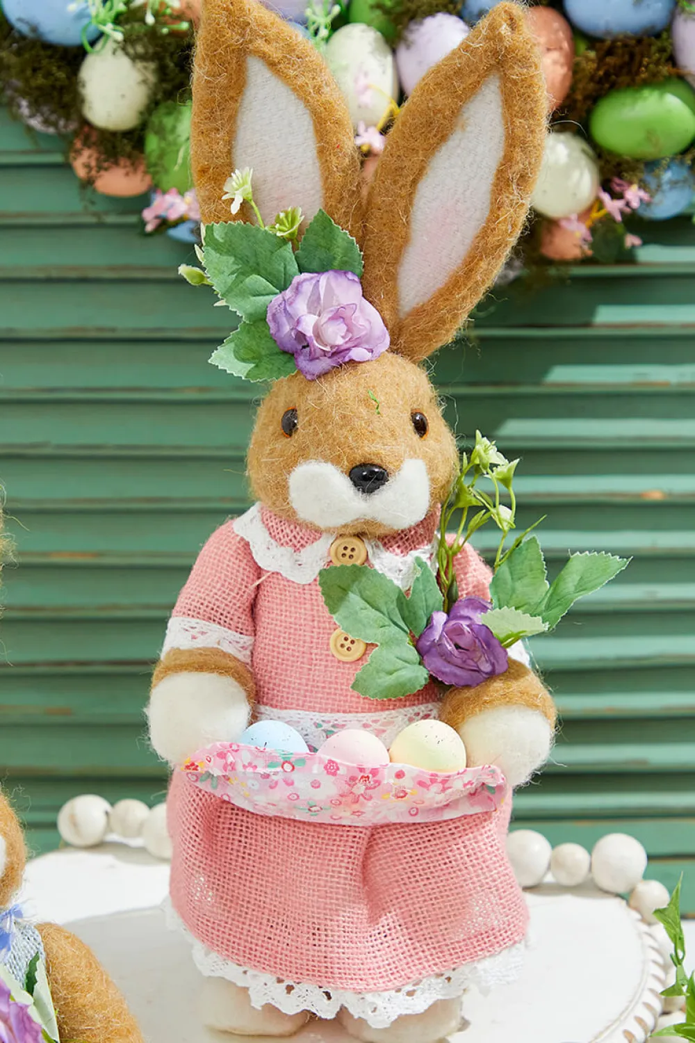 Decorator's Warehouse 14.25" Easter Bunnies With Eggs > Easter Decor|Easter Decor