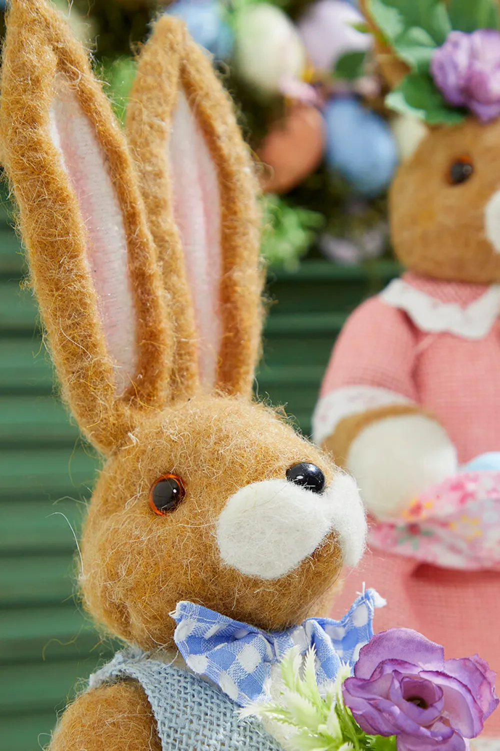 Decorator's Warehouse 14.25" Easter Bunnies With Eggs > Easter Decor|Easter Decor