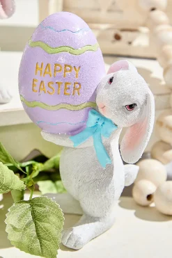 Decorator's Warehouse 6" Easter Bunny with Egg > Easter Table Decor|Easter Decor