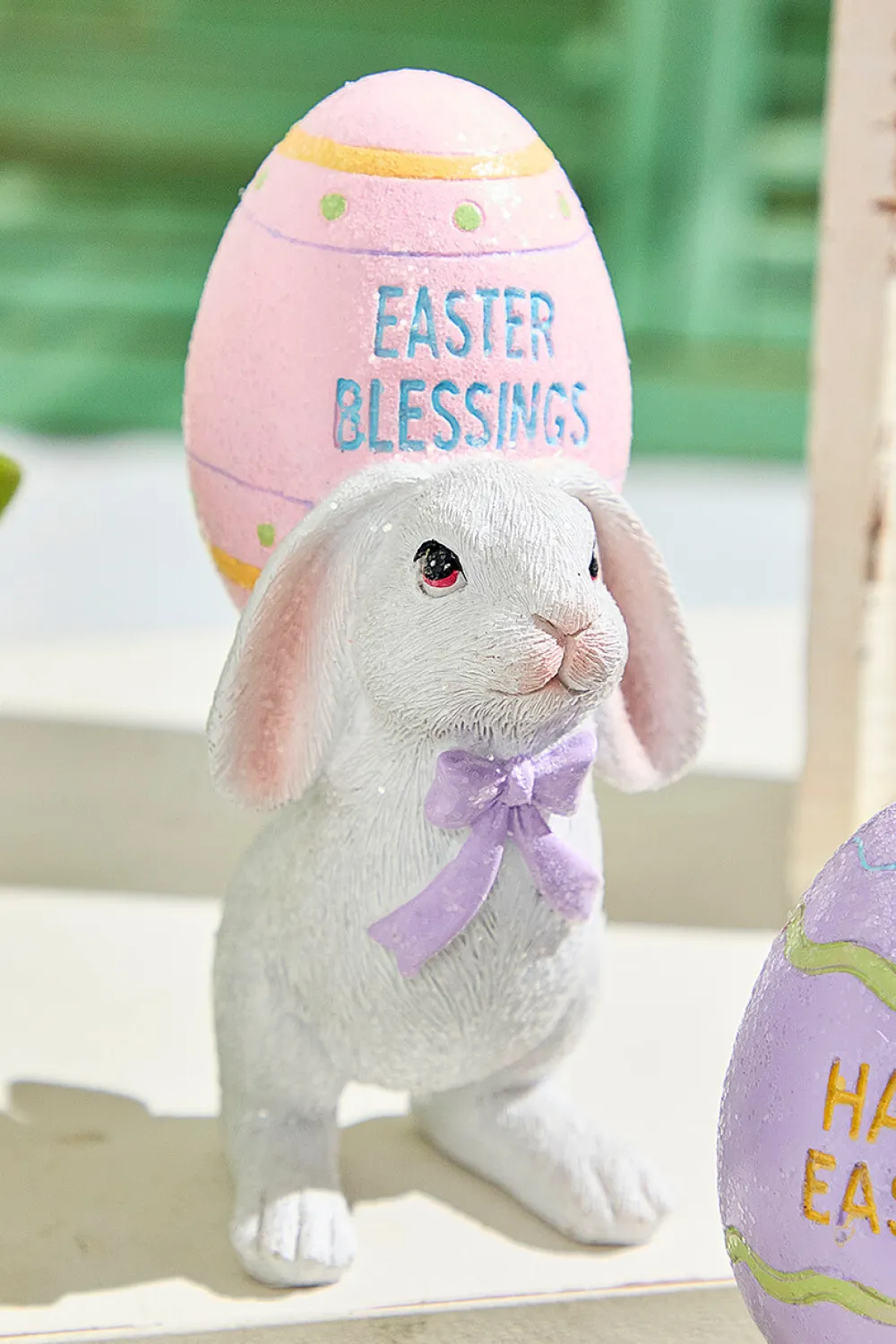 Decorator's Warehouse 6" Easter Bunny with Egg > Easter Table Decor|Easter Decor