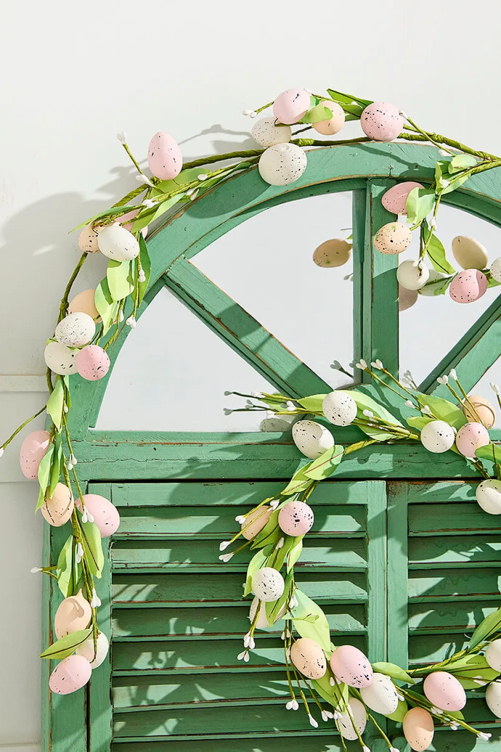 Decorator's Warehouse 14" Egg & Leaf Wreath - Large > Easter Decor|Easter Decor