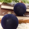 Decorator's Warehouse 4" Eggplant Velvet Glass Ornament > Christmas Decor|Merry & Bright