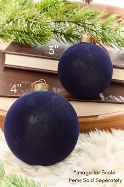 Decorator's Warehouse 4" Eggplant Velvet Glass Ornament > Christmas Decor|Merry & Bright