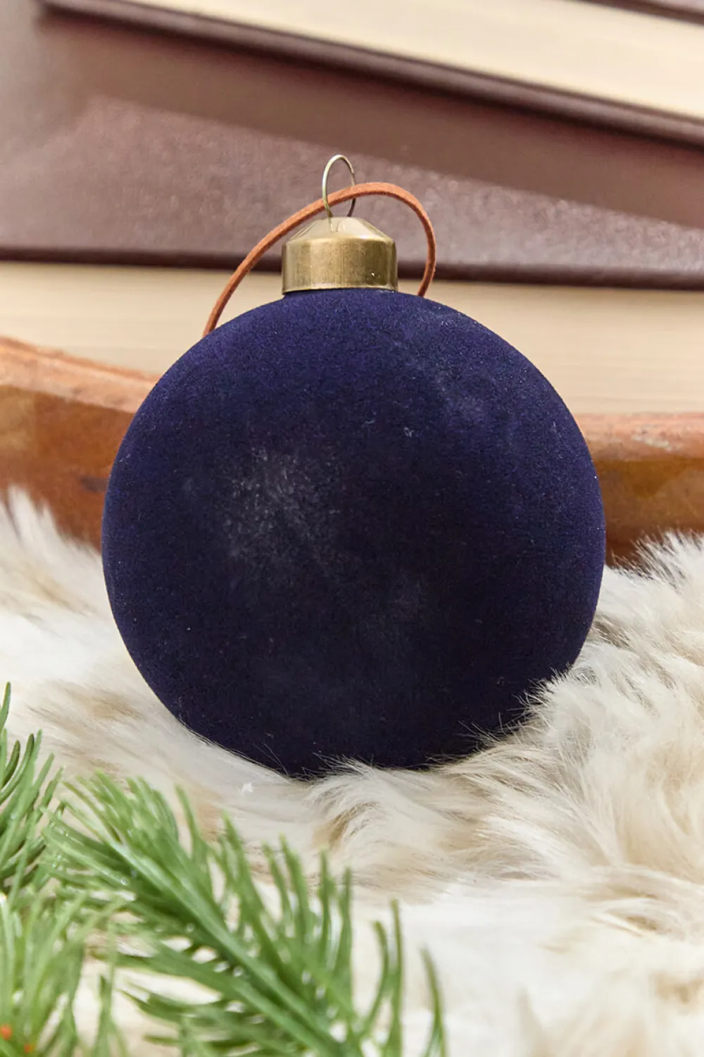 Decorator's Warehouse 3" Eggplant Velvet Glass Ornament > Christmas Decor|Christmas Ornaments
