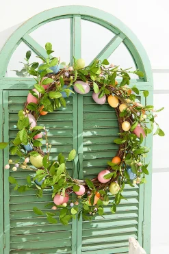 Decorator's Warehouse 16" Egg Wreath > Easter Decor|Easter Decor