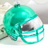 Decorator's Warehouse 3.5" Emerald Green Glass Football Helmet Ornament > Christmas Ornaments|Christmas Ornaments