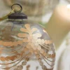 Decorator's Warehouse 5" Etched Golden Garland Glass Ornament > Christmas Decor|Natural Elegance