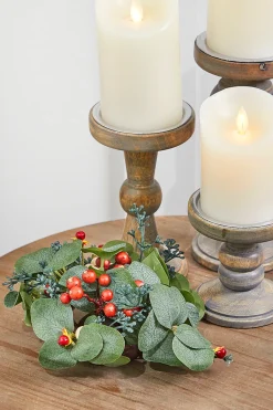 Decorator's Warehouse 6" Eucalyptus/Berry Orb > Christmas Decor|Spring Florals