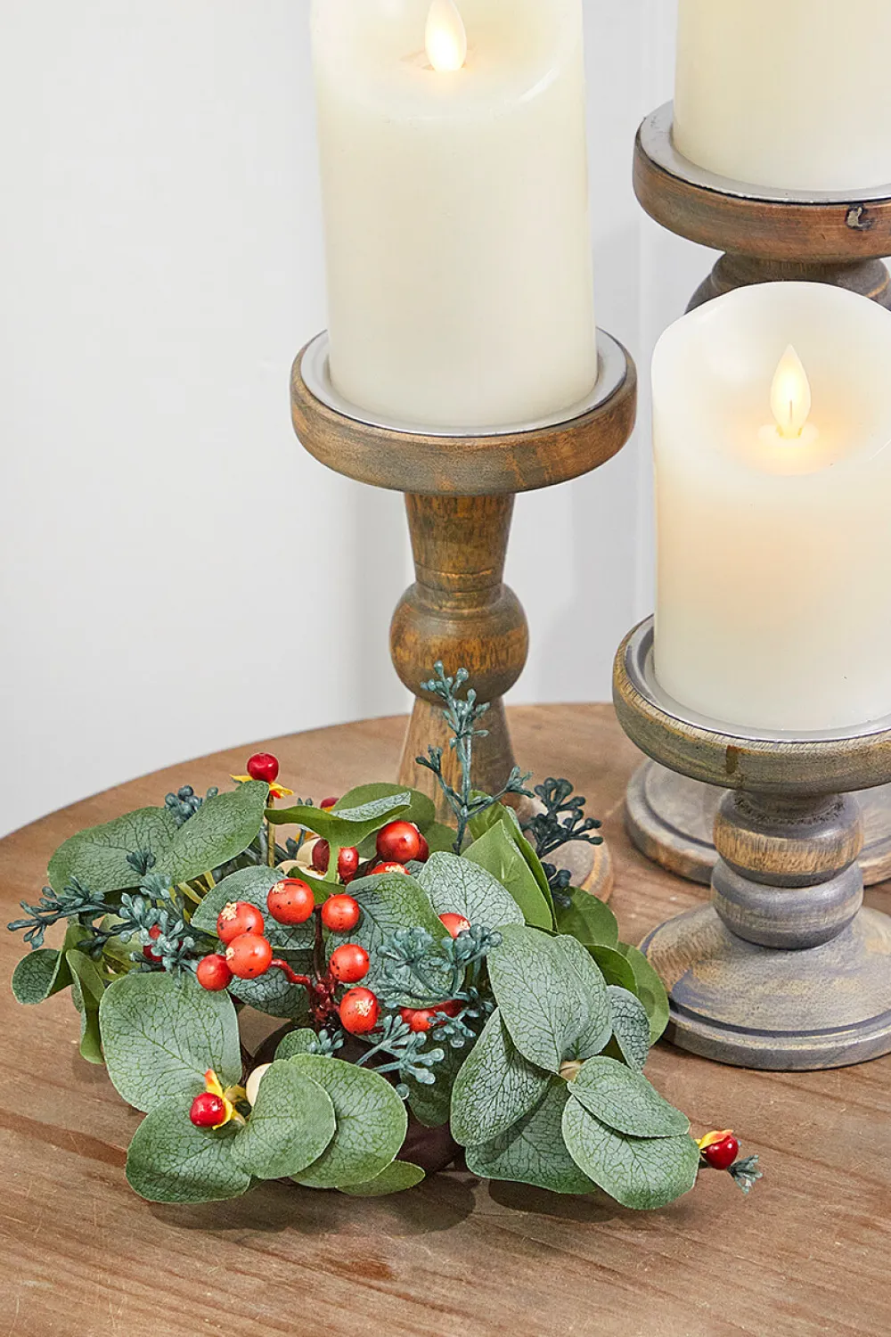 Decorator's Warehouse 6" Eucalyptus/Berry Orb > Christmas Decor|Spring Florals