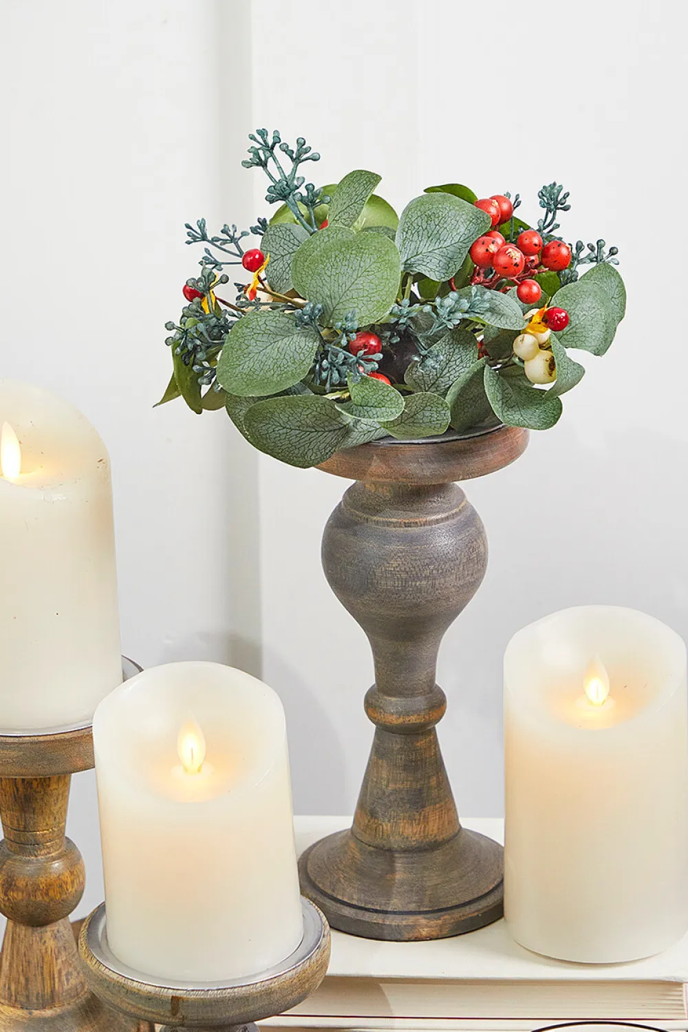 Decorator's Warehouse 6" Eucalyptus/Berry Orb > Christmas Decor|Spring Florals