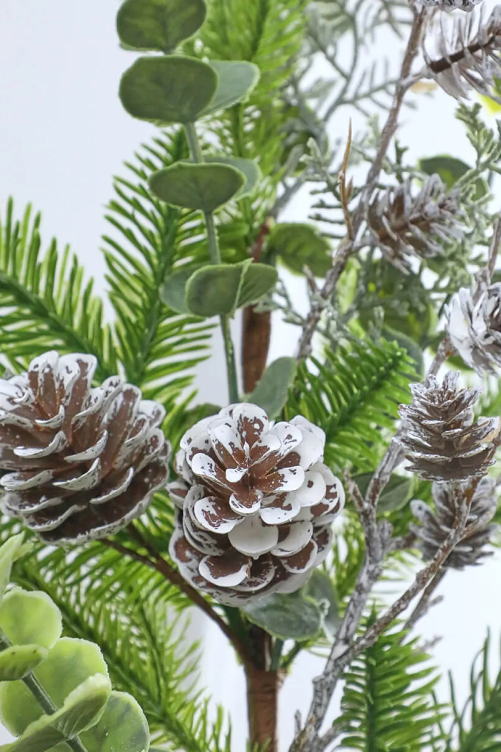 Decorator's Warehouse 32” Eucalyptus Cone Cedar Spray > Winter Woodland|Kristin'S Picks