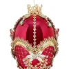 Decorator's Warehouse 7" Faberge Jewel Egg Ornament, Red Raspberry - Mark Roberts > Mark Roberts