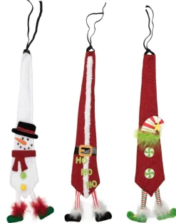 Decorator's Warehouse Fabric Christmas Dangling Legs Tie > Fun Gifts|Christmas Sale
