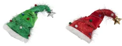 Decorator's Warehouse Fabric Elfin Ugly Santa Hat > Fun Gifts|Christmas Decor