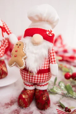 Decorator's Warehouse 13" Fabric Holiday Chef Gnome > Christmas Decor|Christmas Accents