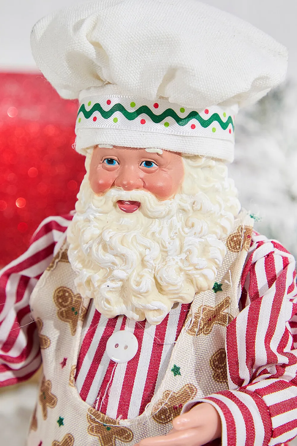 Decorator's Warehouse 11" Fabric Holiday Santa > Christmas Decor|Santas & Angels