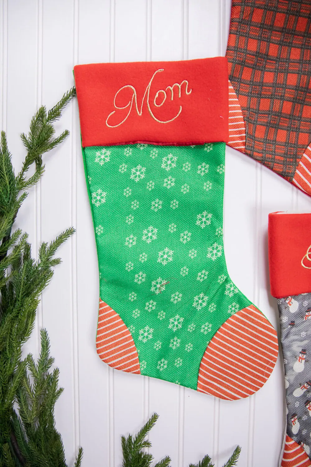 Decorator's Warehouse 20” Fabric Holiday Stocking > Christmas Sale|Christmas Decor