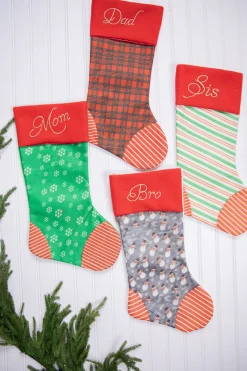 Decorator's Warehouse 20” Fabric Holiday Stocking > Christmas Sale|Christmas Decor
