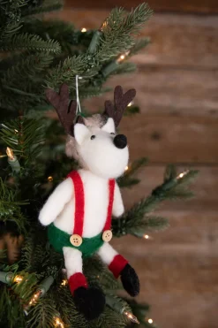 Decorator's Warehouse 6” Fabric Reindeer Ornament > Christmas Sale|Christmas Decor