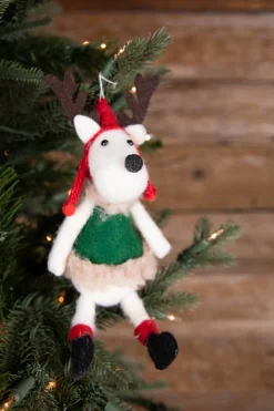Decorator's Warehouse 6” Fabric Reindeer Ornament > Christmas Sale|Christmas Decor