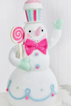 Decorator's Warehouse 16.5" Fabric So Sweet Snowman > Santa'S Sweet Shoppe|Christmas Accents