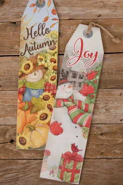 Decorator's Warehouse 23.5” Fall/Holiday Double-Sided Wall Decor > Fall Decor|Fall Decor
