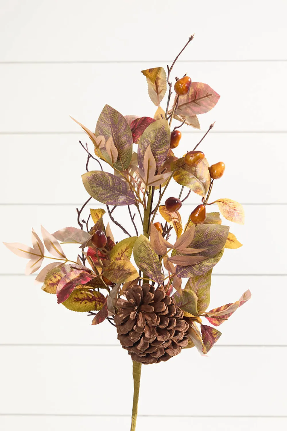 Decorator's Warehouse 28" Fall Leaves and Pinecone Spray > Fall Decor|Fall Decor