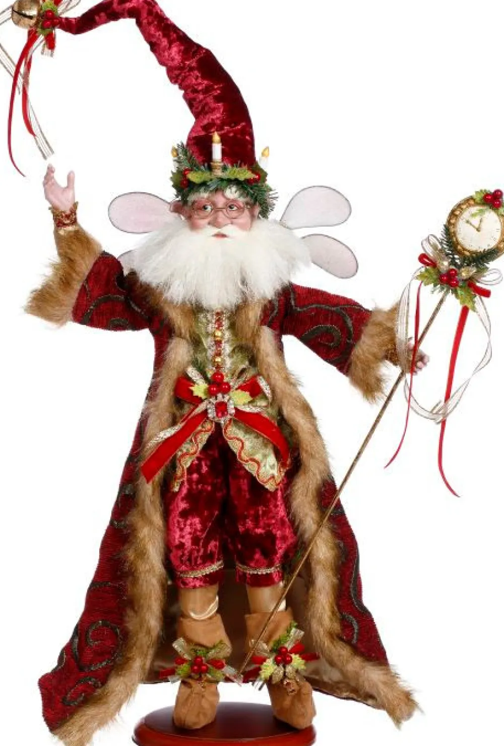 Decorator's Warehouse 23" Father Christmas Fairy On Base - Mark Roberts > Mark Roberts